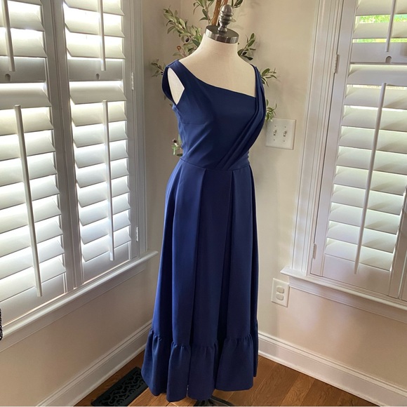 Preen by Thornton Bregazzi Palmer Pleated Stretch-Crepe Midi Dress - Picture 8 of 11